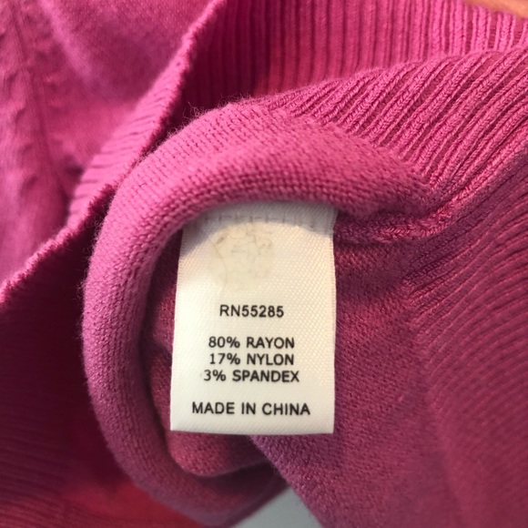 Express Pink Cropped Sweater Cardigan Sz XS - Picture 5 of 5